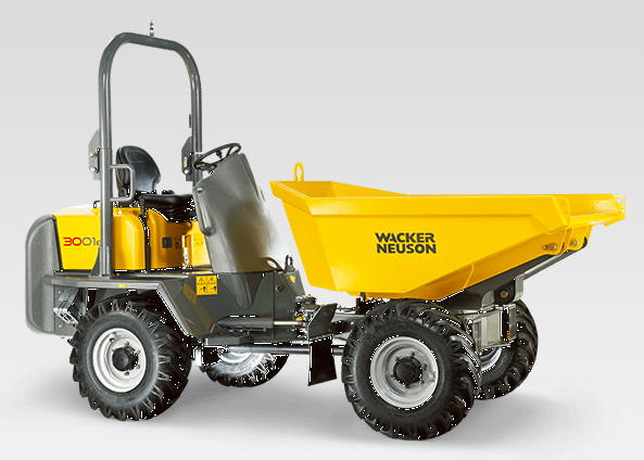 Dumper sur pneu Wacker Neuson 3001 avec ou sans cabine 