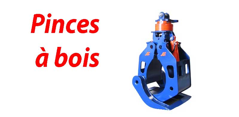 Pinces à bois hydrauliques pour engins